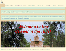 Tablet Screenshot of chapel-in-the-hills.org